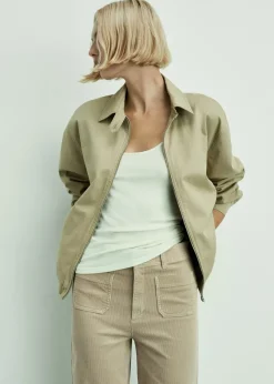 MANGO Dżinsy*Spodnie Catherin culotte ze sztruksu