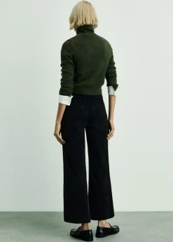 MANGO Dżinsy*Spodnie Catherin culotte ze sztruksu