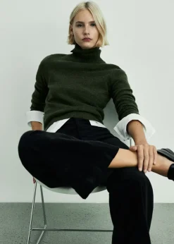 MANGO Dżinsy*Spodnie Catherin culotte ze sztruksu