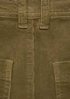 MANGO Dżinsy*Spodnie Catherin culotte ze sztruksu