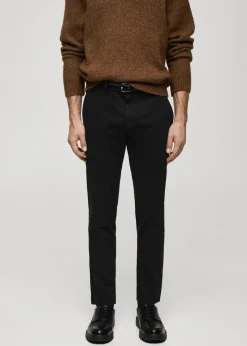 MANGO Spodnie*Spodnie chinos fason tapered cropped