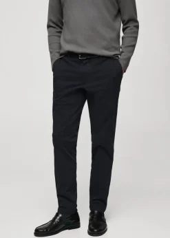 MANGO Spodnie*Spodnie chinos slim fit z diagonalu