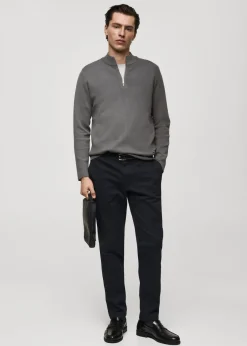 MANGO Spodnie*Spodnie chinos slim fit z diagonalu