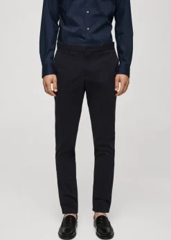 MANGO Spodnie*Spodnie chinos slim fit z diagonalu