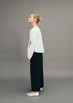 Dzieci MANGO Spodnie*Spodnie culotte z guzikami