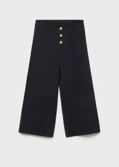 Dzieci MANGO Spodnie*Spodnie culotte z guzikami