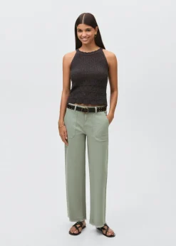 MANGO Spodnie*Spodnie culotte z kieszeniami