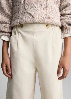 Dzieci MANGO Spodnie*Spodnie culotte ze sztruksu