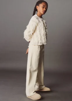 Dzieci MANGO Spodnie*Spodnie culotte ze sztruksu