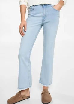 MANGO Dżinsy*Spodnie dżinsowe flare crop