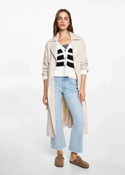 MANGO Dżinsy*Spodnie dżinsowe flare crop