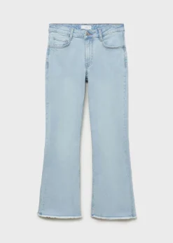 MANGO Dżinsy*Spodnie dżinsowe flare crop