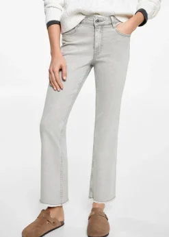 MANGO Dżinsy*Spodnie dżinsowe flare crop