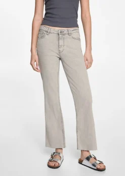 MANGO Dżinsy*Spodnie dżinsowe flare crop