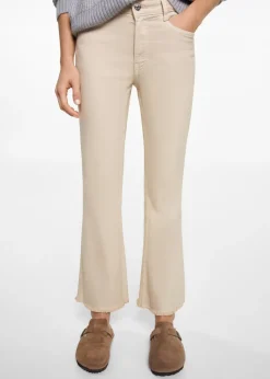 MANGO Dżinsy*Spodnie dżinsowe flare crop