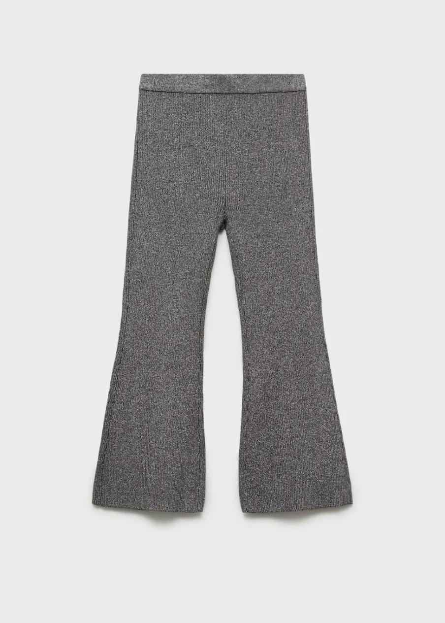 Dzieci MANGO Spodnie*Spodnie flare z lureksu