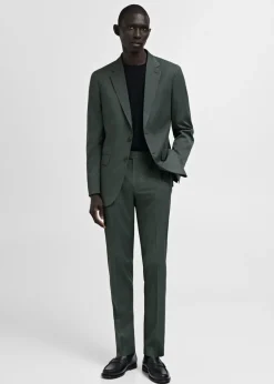 MANGO Spodnie|Spodnie*Spodnie garniturowe Milan w kratę księcia Walii