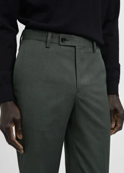 MANGO Spodnie|Spodnie*Spodnie garniturowe Milan w kratę księcia Walii