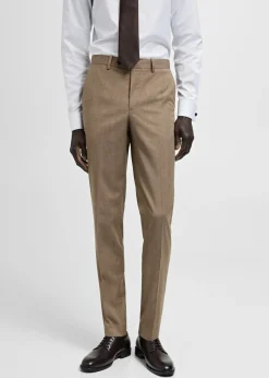 MANGO Spodnie|Spodnie*Spodnie garniturowe Milan w kratę księcia Walii