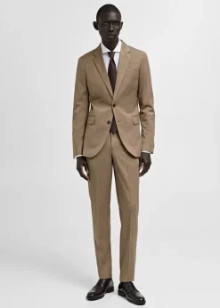 MANGO Spodnie|Spodnie*Spodnie garniturowe Milan w kratę księcia Walii