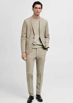 MANGO Spodnie|Spodnie*Spodnie garniturowe París super slim fit