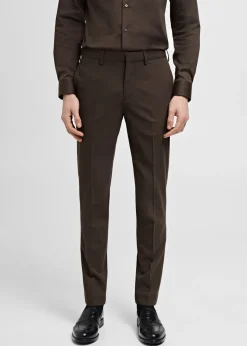 MANGO Spodnie|Spodnie*Spodnie garniturowe París super slim fit