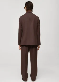 MANGO Spodnie*Spodnie garniturowe regular fit z zaszewkami