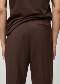 MANGO Spodnie*Spodnie garniturowe regular fit z zaszewkami