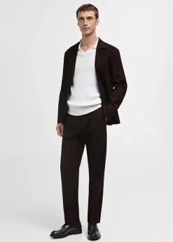 MANGO Spodnie|Spodnie*Spodnie garniturowe regular fit z 100% wełny