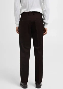 MANGO Spodnie|Spodnie*Spodnie garniturowe regular fit z 100% wełny