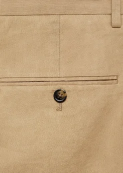 MANGO Spodnie*Spodnie garniturowe slim fit z 100% lnu