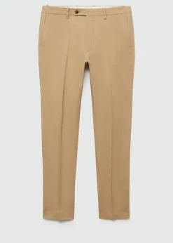 MANGO Spodnie*Spodnie garniturowe slim fit z 100% lnu