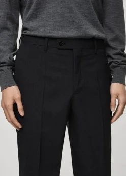 MANGO Spodnie|Spodnie*Spodnie garniturowe slim fit z 100% wełny dziewiczej