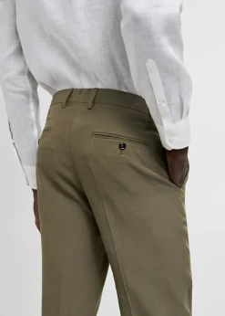 MANGO Spodnie*Spodnie garniturowe slim fit z Tencel™ z zaszewkami