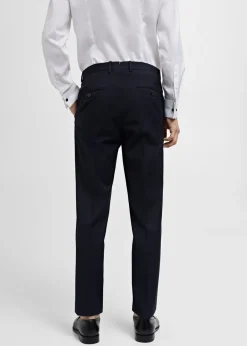 MANGO Spodnie*Spodnie garniturowe slim fit z 100% wełny dziewiczej