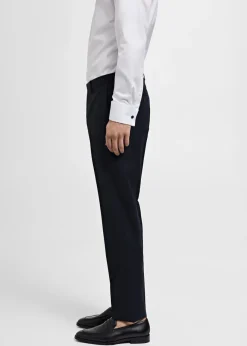 MANGO Spodnie*Spodnie garniturowe slim fit z 100% wełny dziewiczej