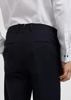 MANGO Spodnie*Spodnie garniturowe slim fit z 100% wełny dziewiczej