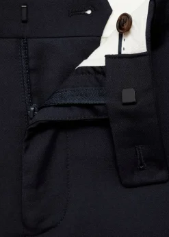 MANGO Spodnie*Spodnie garniturowe slim fit z 100% wełny dziewiczej