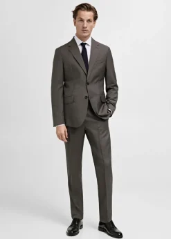 MANGO Spodnie|Spodnie*Spodnie garniturowe Venice z 100% wełny dziewiczej