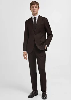 MANGO Spodnie|Spodnie*Spodnie garniturowe Venice z 100% wełny dziewiczej