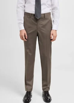 MANGO Spodnie|Spodnie*Spodnie garniturowe w jodełkę z 100% wełny dziewiczej