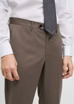 MANGO Spodnie|Spodnie*Spodnie garniturowe w jodełkę z 100% wełny dziewiczej