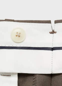 MANGO Spodnie|Spodnie*Spodnie garniturowe w jodełkę z 100% wełny dziewiczej