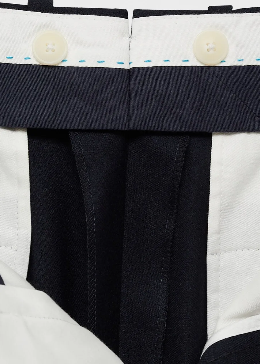 MANGO Spodnie*Spodnie garniturowe z flaneli z 100% włoskiej wełny