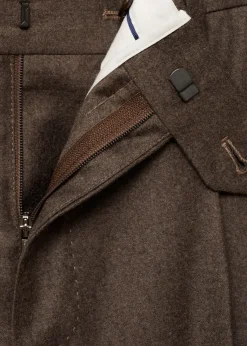 MANGO Spodnie|Spodnie*Spodnie garniturowe z flaneli z 100% włoskiej wełny