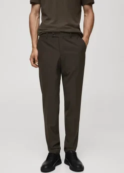MANGO Spodnie|Spodnie*Spodnie garniturowe z niegniotącej się tkaniny wełnianej