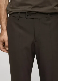 MANGO Spodnie|Spodnie*Spodnie garniturowe z niegniotącej się tkaniny wełnianej