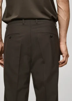 MANGO Spodnie|Spodnie*Spodnie garniturowe z niegniotącej się tkaniny wełnianej