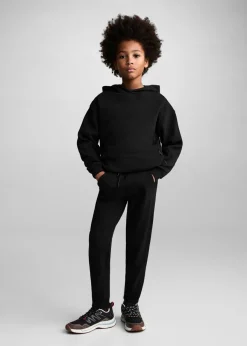 Dzieci MANGO Joggersy*Spodnie jogger z bawełny z kieszeniami