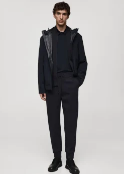 MANGO Spodnie*Spodnie jogger z fakturą i technologią przeciwzapachową